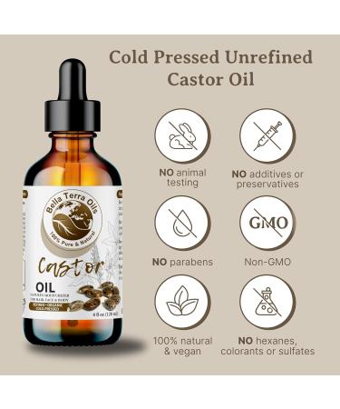 Buy Bella Terra Oils Pure Castor Oil - 1 Gallon for Hair Lashes Brows & Skin | Deeply Moisturizing & Enhances Shine - Pack of 10 - Buy Online on SooperMarket.com