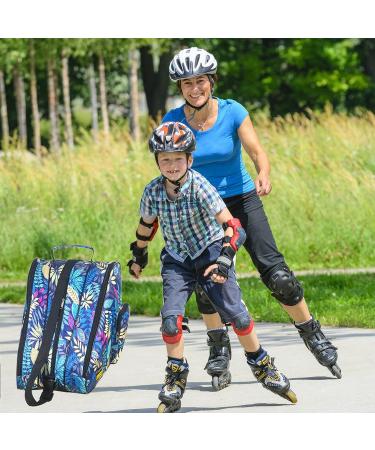 Large Capacity Roller Skate and Ice Skate Bag for Women, Men & Kids - Shoulder Strap, Top Handle, Side Pocket - Roller Skate Accessories for Inline and Quad Skates - Buy Online on SooperMarket.com