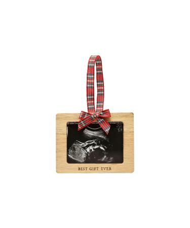 Little Holly Natural Sono Ornament, Baby Ultrasound Photo Ornament, Baby Christmas Keepsake, Christmas Pregnancy Announcement, New and Expecting Parents Gift, Sonogram Photo Keepsake Sonogram Ornament