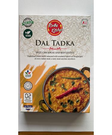 Authentic Indian Curries/vegan/Delhi Kitchen/ DAL TADKA/SPLIT CHICKPEAS&RED LENTILS/285g-Pack of 2