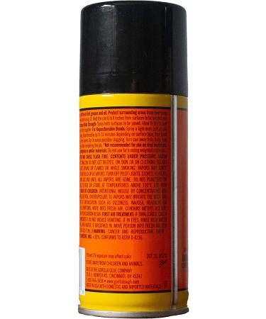 Gorilla Heavy Duty Spray Adhesive 4oz Clear - Multipurpose & Repositionable | Pack of 1 - Buy Online on SooperMarket.com