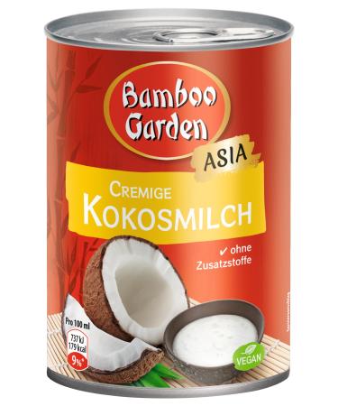 Bamboo Garden Coconut Milk 1 Pack (1 X 400 Ml) 11154550 (Packaging design may vary) 400 ml (1 Pack)