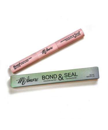 2 in 1 Bond and Seal Eyelash Glue Waterproof long-lasting for Lash Extensions (Pink) Mi Amore Eyelash Glue 1 Pink