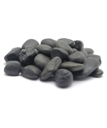 Marina Decorative Aquarium Gravel Natural Beach Pebble 12 - 18 mm 2 Kg Black FLAVOR 3 2kg