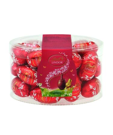 Lindt chocolate lindo egg whole milk 1 x 450 g lindor eggs with infinitely delicate melting Easter chocolate gift Easter egg chocolate eggs whole milk 450 g (1 Pack)
