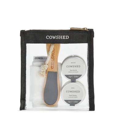 Pedicure Kit by Cowshed for Unisex - 4 Pc 0.88 oz Foot Scrub 0.88 oz foot Cream Foot File Pedicure Socks