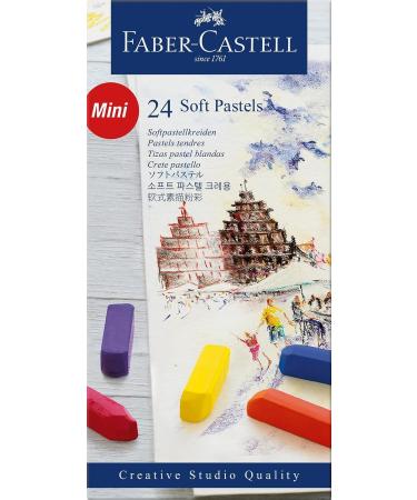 Faber-Castell Soft Pastel Mini Sticks - 24 Vivid Colors, 1.25, Pack of 24 - Assorted - Buy Online on SooperMarket.com