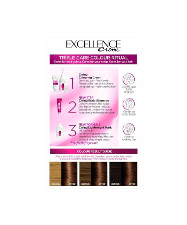 L'Oreal Paris Excellence 5.3 Golden Brown Hair Color - Pack of 3 | International Shipping Available - Buy Online on SooperMarket.com