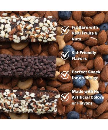 FigNuts Gluten Free Fig Bars - Real Fruit Snack Bar Variety Pack | Non-GMO, High Fiber, No Added Sugar | 6 oz Bags (4 Pack) - Buy Online on SooperMarket.com