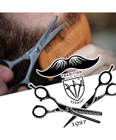 THREE SWORDS Stainless Steel Professional Beard Scissors & Comb Set - Perfect Grooming Tool for Men - Buy Online on SooperMarket.com