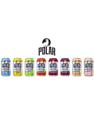Polar Beverages All Flavor Variety Pack | 15 Pack of 12 Fl Oz Cans | Carbonated Sparkling Water with Natural Flavors - Buy Online on SooperMarket.com