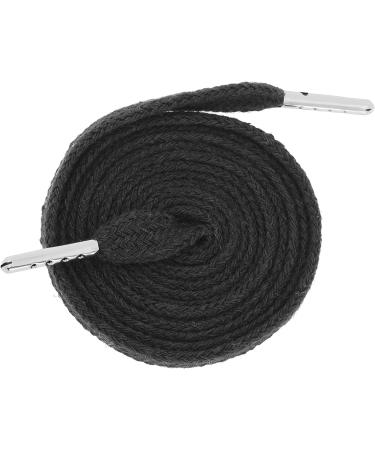 6 Pack 55 Inch Black Flat Drawstring Cord Set with Threader - Hoodie Drawstring Replacement - Buy Online on SooperMarket.com