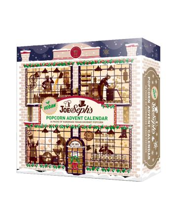 Joe & Seph s Vegan Popcorn Advent Calendar (24 bags) | Festive Treat air-popped popcorn gourmet popcorn festive snacks gifts for men gifts for women gifts for children Vegan Advent Calendar