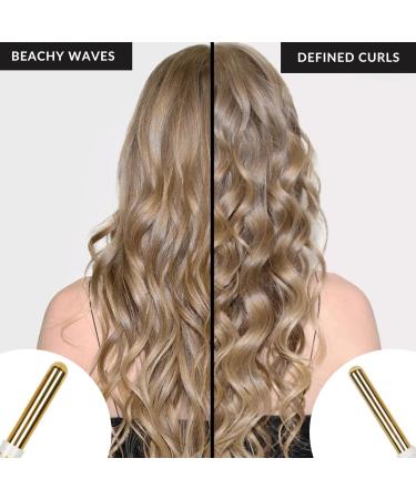 FoxyBae 5-in-1 Interchangeable Hair Tools Set | Curling Wand Flat Iron & Ceramic Irons | Salon Grade Waver & Curler in Pearl White - Ships Internationally - Buy Online on SooperMarket.com