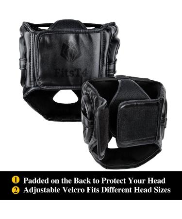 FitsT4 Boxing Headgear | Sparring Head Guard for Martial Arts Training | PU Leather | Large-X-Large - Buy Online on SooperMarket.com