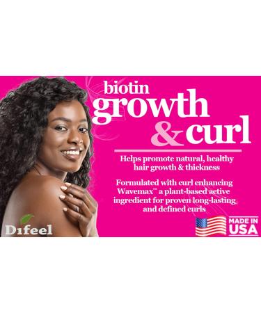 Difeel Biotin Growth & Curl Hair Oil 7.1 oz - Deluxe 2-PC Gift Set | International Shipping Available - Buy Online on SooperMarket.com