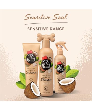 PET HEAD Sensitive Soul Coconut Deodoriser Spray 300ml - Hypoallergenic Waterless Grooming for Dogs with Sensitive Skin - Buy Online on SooperMarket.com