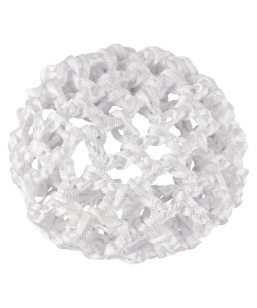 Dance pattern Ballet Duttnetz - Clara - with rubber band - white - for the perfect hold of the ballet Dutts - node network for children white 1 piece (1 Pack)