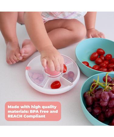 GoBe Kids Snack Spinner Bundle - No Spill Leakproof Taro Purple S | BPA & PVC Free | Reusable 5 Compartment Snack Container with Hand Strap - Buy Online on SooperMarket.com