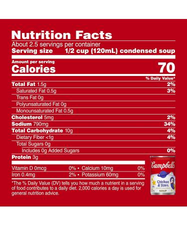 Campbell's Kids Chicken & Stars Soup 10.5 oz Can, Pack of 12 | Packaging May Vary - Buy Online on SooperMarket.com