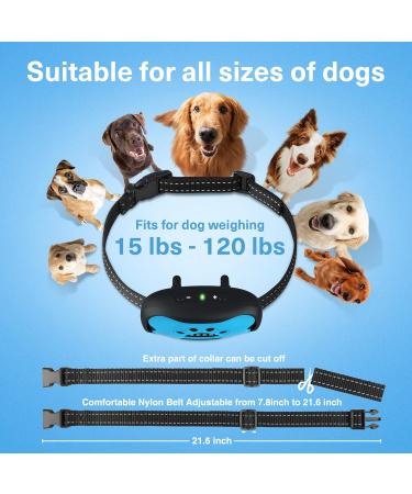 MASBRILL Anti Bark Collar - Humane Vibration Beep Deterrent for Small Medium Large Dogs | 7 Sensitivity Levels - Stop Barking Now! - Buy Online on SooperMarket.com