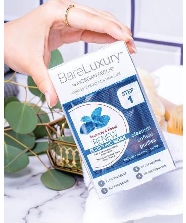 Morgan Taylor BareLuxury 4-Step Hand and Foot Spa Kit - Pedicure & Manicure Set - Seaberry & Green Tea Self Care - Buy Online on SooperMarket.com