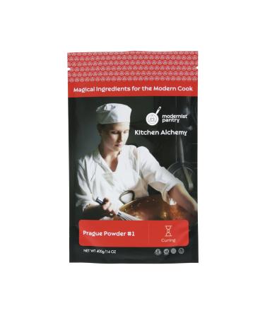 Pure Prague Powder #1 aka Insta Cure #1, DQ Pink Curing Salt, Sel Rose  Non-GMO  Gluten-Free  OU Kosher Certified - 400g/14oz