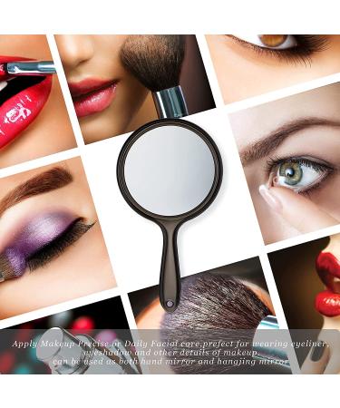 Double Sided Handheld Makeup Mirror with 1X/2X Magnification - Black - Buy Online on SooperMarket.com