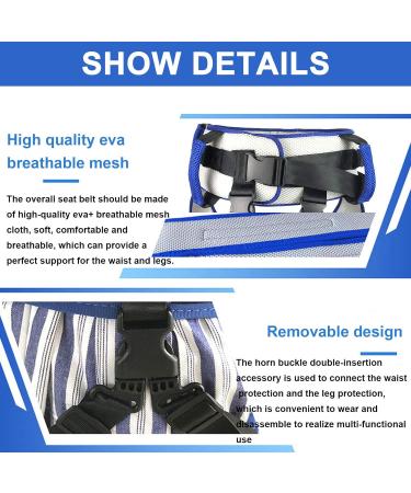 Transfer Belt with Leg Loops Medical Nursing Safety Gait Assist Device - for Patient Care Secure Aide Transfer Sling - Pediatric Elderly (Blue) - Buy Online on SooperMarket.com