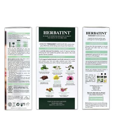 Herbatint Permanent Haircolor Gel 5R Light Copper Chestnut 4.56 oz - Vegan, Alcohol-Free, 100% Grey Coverage - Buy Online on SooperMarket.com