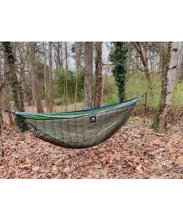 AYAMAYA Hammock Underquilt - Full Length Winter Insulation Blanket for Double Hammock - Dark Green - Buy Online on SooperMarket.com