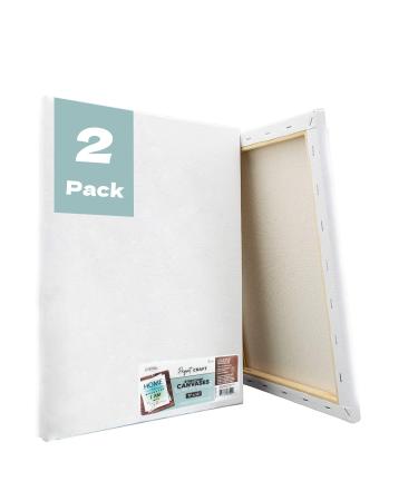 ArtSkills Stretched Canvases for Painting 11x14 Canvas Painting Supplies for Artists Blank Canvas Pack 2-Pack