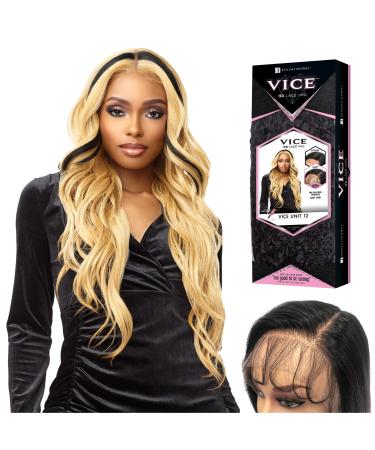 Sensationnel Vice Lace front wig - HD Transparent Lace Pre-plucked Hairline with Babyhair 5 Inch Deep Part - Vice Unit 12 (HBRED/1)