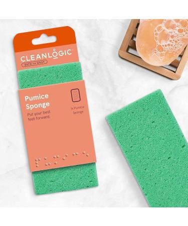 Cleanlogic Pumice Sponge Assorted Colors 6-Pack for Bath and Body - Buy Online on SooperMarket.com