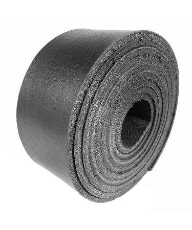 Leather Strap Black 1/2" Inch to 4" Wide, 60-70 Inches Long by Sepici (Heavy Weight) (1-1/2")