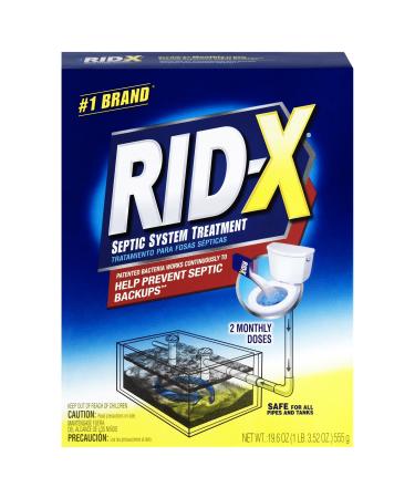 Rid-X Septic Tank System Treatment Powder 19.6 Ounce