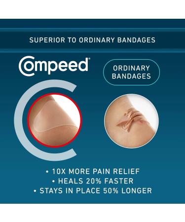 Compeed Advanced Blister Care Hydrocolloid Bandage Cushions - 9 Count (6 Packs) | Heel Blister Patches for Foot | Waterproof Bandages for Blister Prevention & Treatment - Buy Online on SooperMarket.com