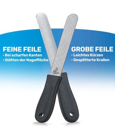 Buy Bluepet 2x Set Claw File Nail File for Optimal Pet Claw Care | Coarse & Fine for Dogs Cats & Small Animals - Buy Online on SooperMarket.com