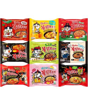 Samyang Hot Chicken Top Spicy Ramen Instant Noodle Challenge Pack of 40 | Self Customised Assorted Flavours From Wide Range Tastes