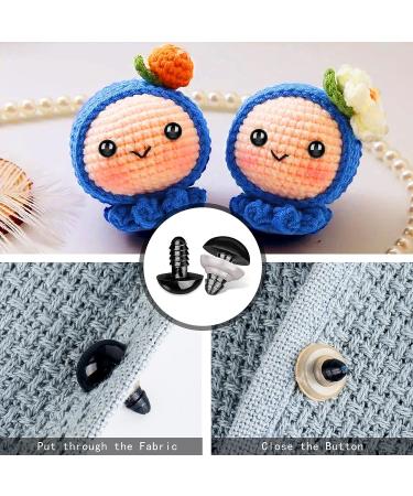 800 Pcs Safety Eyes Black Plastic Eyes with Washers for Stuffed Crochet Animal Crafts Doll Making Supplier Bulk (4 Sizes) - Buy Online on SooperMarket.com