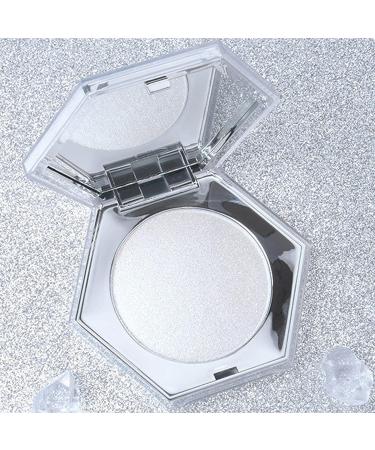 Diamond White Glitter Highlighter Powder for Face and Body - Long Lasting and Easy to Apply - Buy Online on SooperMarket.com