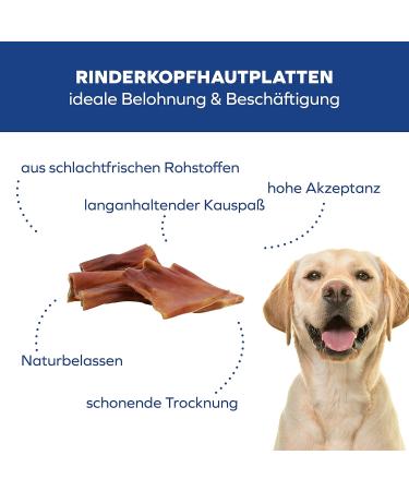 Schwenner Beef Head Skin Panels - Premium Dried Dog Snacks for Dental Health | 1kg Chewing Treats - Buy Online on SooperMarket.com