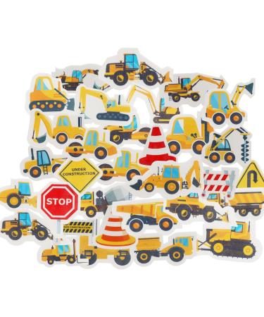 Arthsdite 64 Pcs Edible Construction Cupcake Toppers Truck Tractor Excavator Cake Decorations Stop Sign Dessert Decoration for Construction Baby Shower Birthday Party Food Decorations - Buy Online on SooperMarket.com