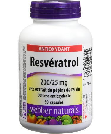 Webber Naturals Resveratrol with Grape Seed Extract Caplet 200/25mg & Omega-3 Fish Oil 1 000 mg 210 Softgels Supports Cardiovascular Health and Brain Function SUPPLEMENT + SUPPLEMENT 03872 - Buy Online on SooperMarket.com