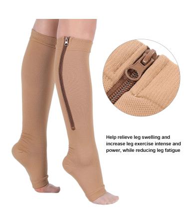 Zipper Compression Socks | Anggrek 1 Elastic Sports Socks with Anti-Slip Foot Protection (L/XL) - International Shipping Available - Buy Online on SooperMarket.com