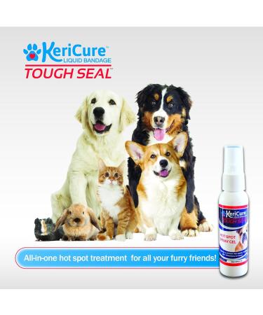 KeriCure Tough Seal Liquid Bandage and Hot Spot Spray Combo 2 Pack Small Animal Dog Cat Pet Spray on Liquid Bandage and Soothing Hot Spot Gel Spray Each 2oz Spray Bottles Soothe Protect & Heal - Buy Online on SooperMarket.com