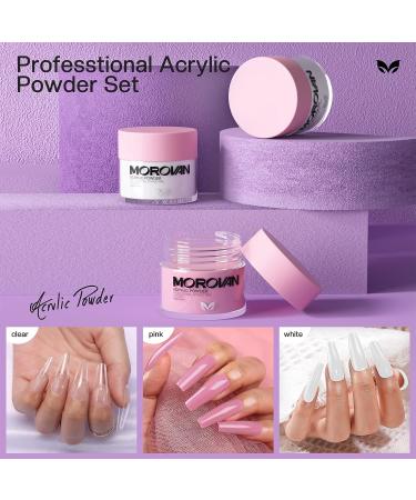 Morovan Acrylic Nail Kit with Drill and UV Light - Professional Set for Nail Extensions, Glitter Powder, and Nail Art - DIY Starter Kit for Home - Multicolor - Buy Online on SooperMarket.com