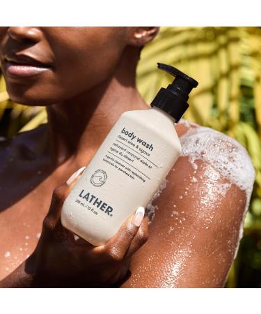 LATHER Desert Aloe & Agave Body Wash | Hydrating Paraben & Sulfate Free Skin Care | Gentle Cleansing for All Skin Types | 12 oz - Buy Online on SooperMarket.com