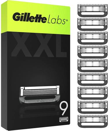 Gillette Labs Razor Blades - 9 Replacement Blades + Premium Wet Razor Bundle with Magnetic Dock | International Shipping - Buy Online on SooperMarket.com