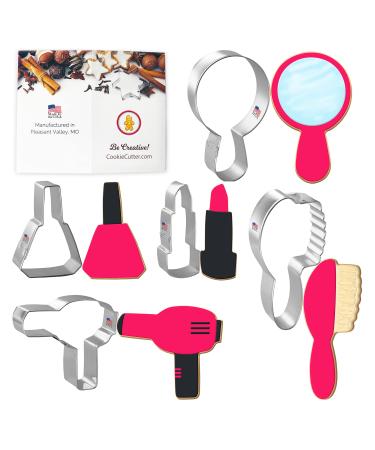 Foose Diva Cookie Cutters 5 Piece Set Nail Polish  Mirror  Hair Dryer  Lipstick  Hair Brush  USA